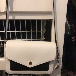 Michael kors black and white handbag